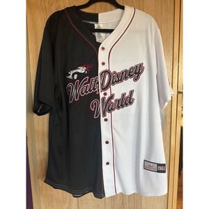 Disney Parks 2025 Disneyworld Villains Cruella De Vil Baseball Jersey Large NWT